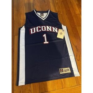 Gameday Greats UCONN Huskies Basketball‎ Lightweight Jersey Navy Youth L NWT